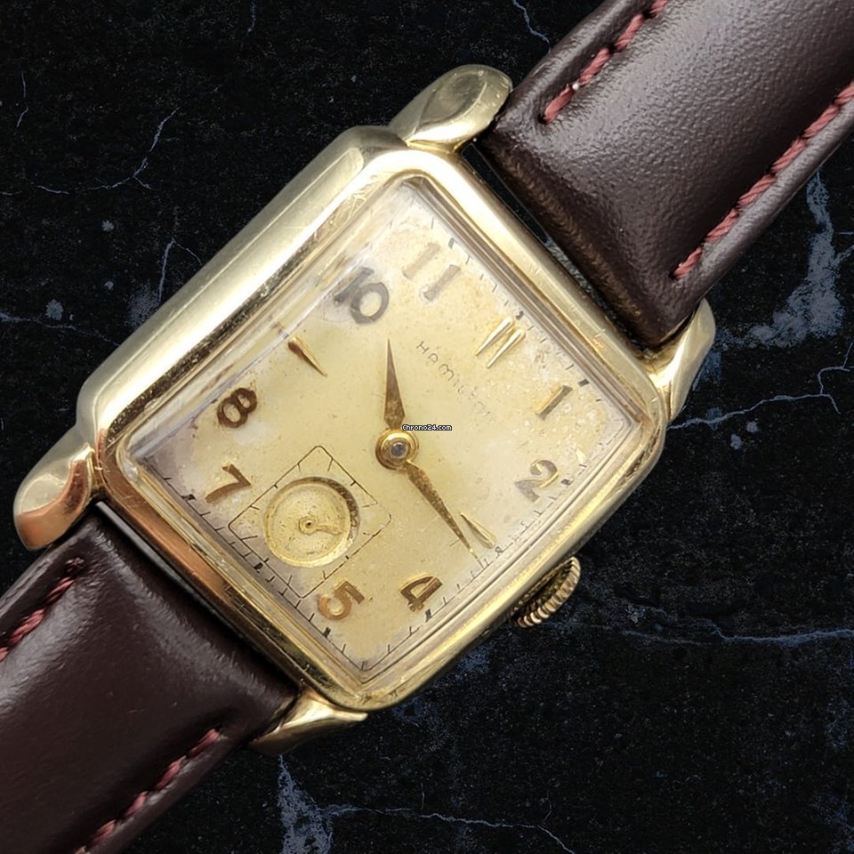 IMG_9081 Hamilton Mens watch Unisex Manual winding Gold Steel Hamilton Grade 747 Replica 8