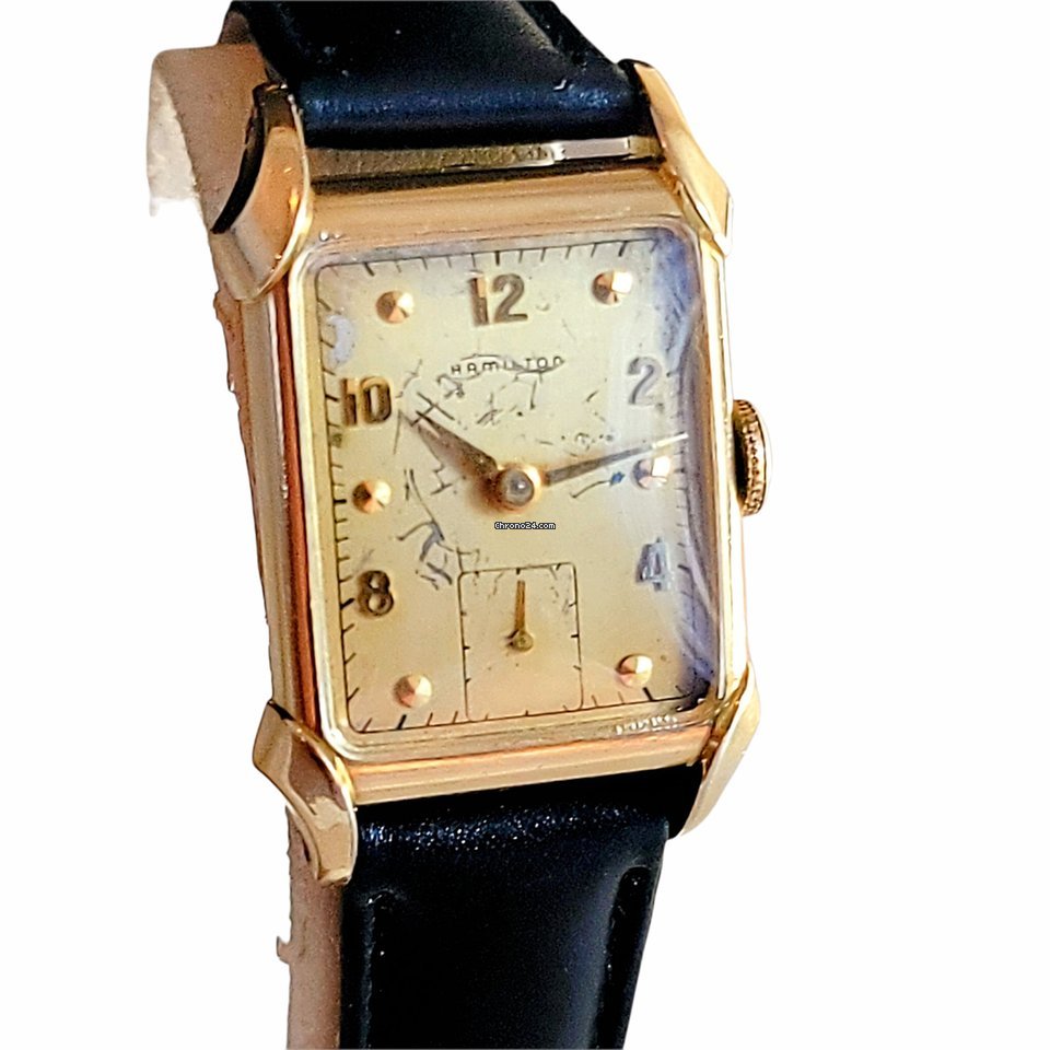 IMG_9081 Hamilton Mens watch Unisex Manual winding Gold Steel Hamilton Grade 982 Replica 8