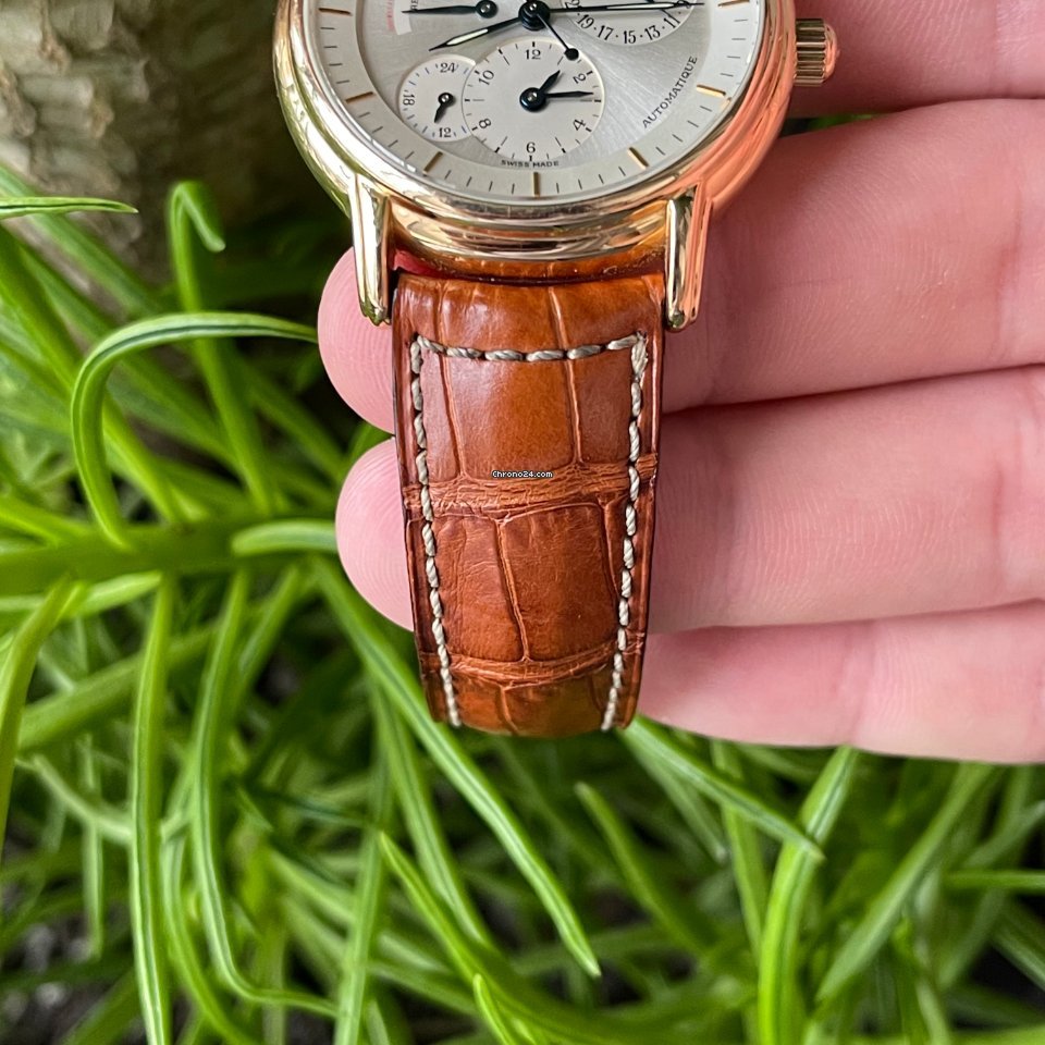 IMG_9081 Jaeger-LeCoultre Master Geographic Mens watch Unisex Automatic Rose gold 169.1.92 Replica 8