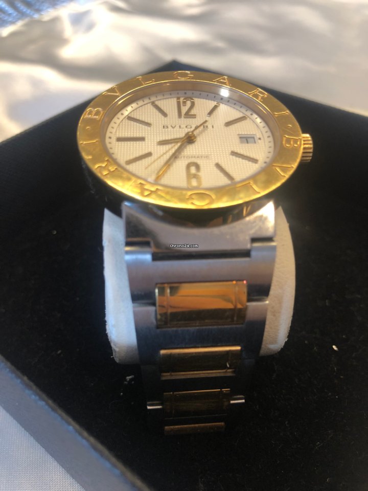 IMG_9081 Bulgari Bulgari Mens watch Unisex Automatic Gold Steel BB38SG Replica 8