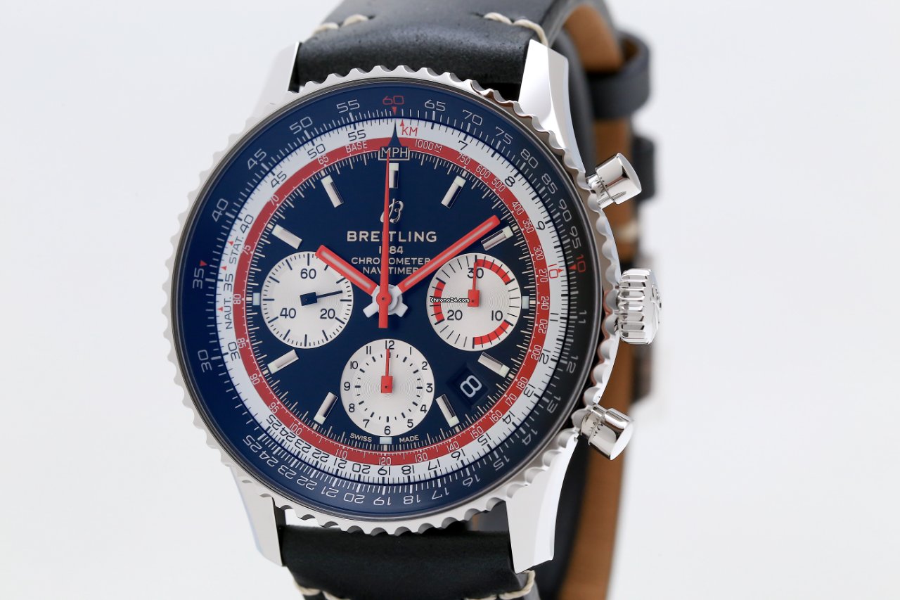 IMG_9081 Breitling Navitimer 1 B01 Chronograph 43 Mens watch Unisex Automatic Steel AB01211B1B1X1 Replica 8