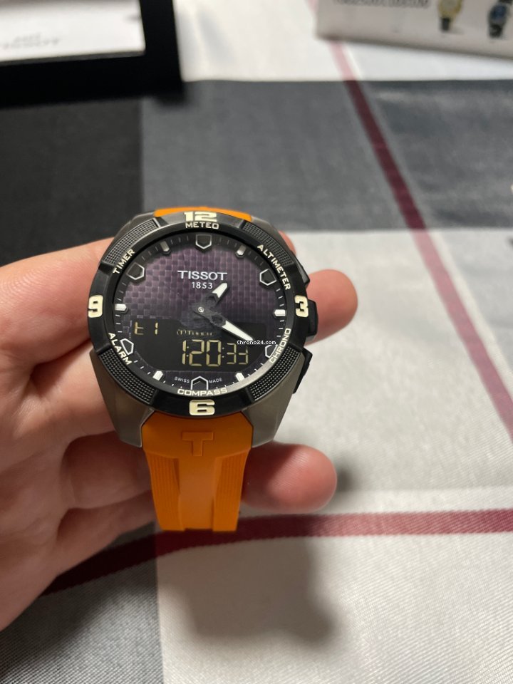 IMG_9081 Tissot T-Touch Expert Solar Mens watch Unisex Quartz Titanium T091420A Replica 8