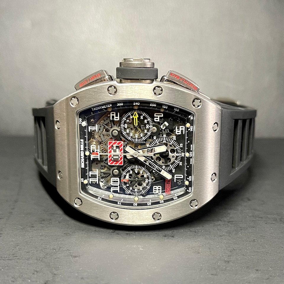 IMG_9081 Richard Mille RM 011 Mens watch Unisex Automatic Titanium RM011 AH Ti Replica 8