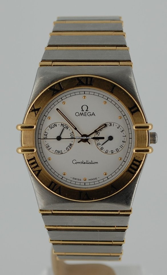 IMG_9081 Omega Constellation Day-Date Mens watch Unisex Quartz Gold Steel 396.1069 Replica 8
