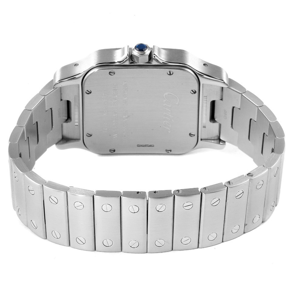 IMG_9081 Cartier Santos Galbee Mens watch Unisex Automatic Steel W20098D6 Replica 8