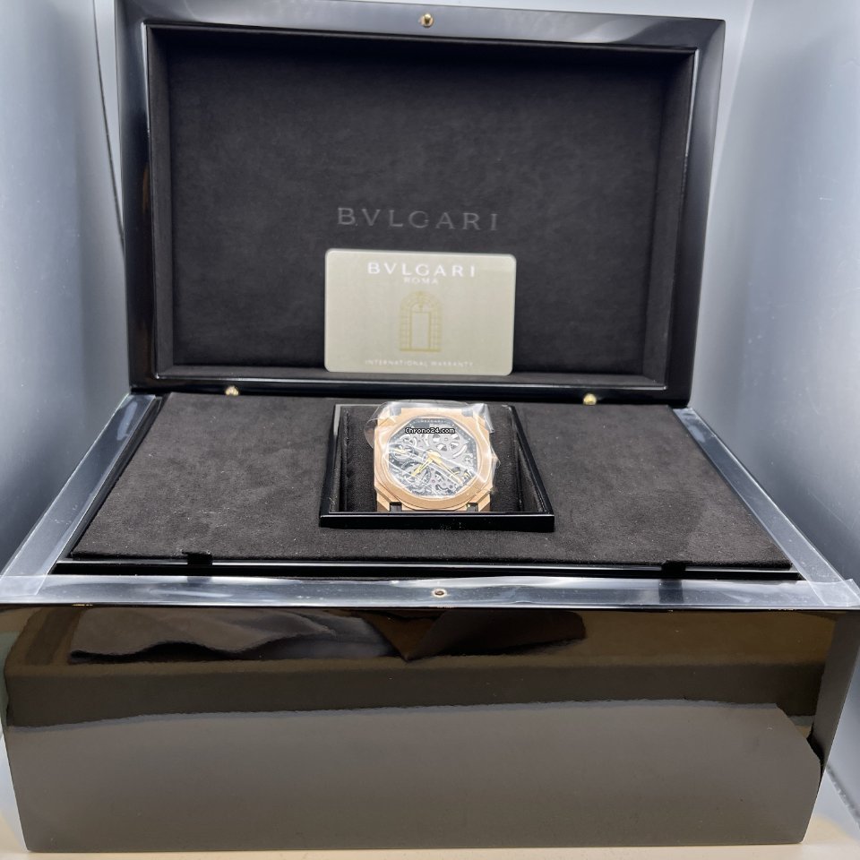 IMG_9081 Bulgari Octo Mens watch Unisex Manual winding Rose gold 102946 Replica 8