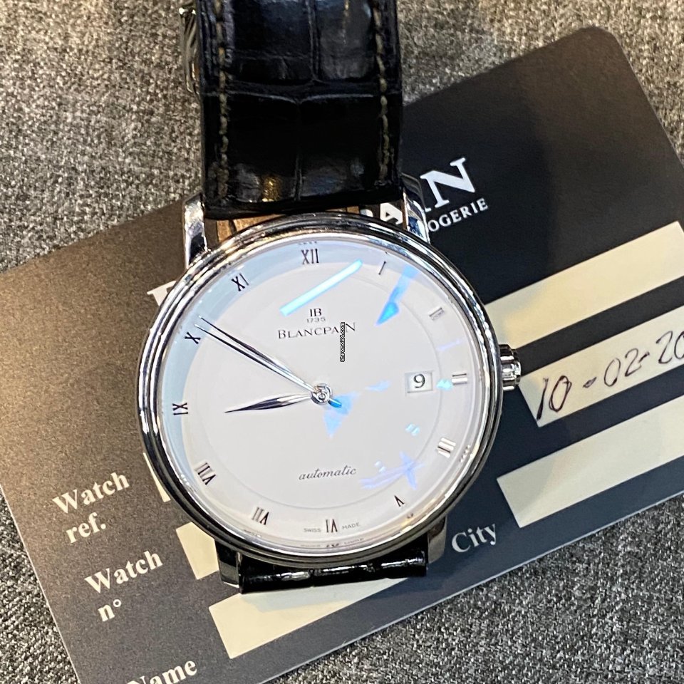 IMG_9081 Blancpain Villeret Ultra-Slim Mens watch Unisex Automatic Steel 6223-1127-55b Replica 8