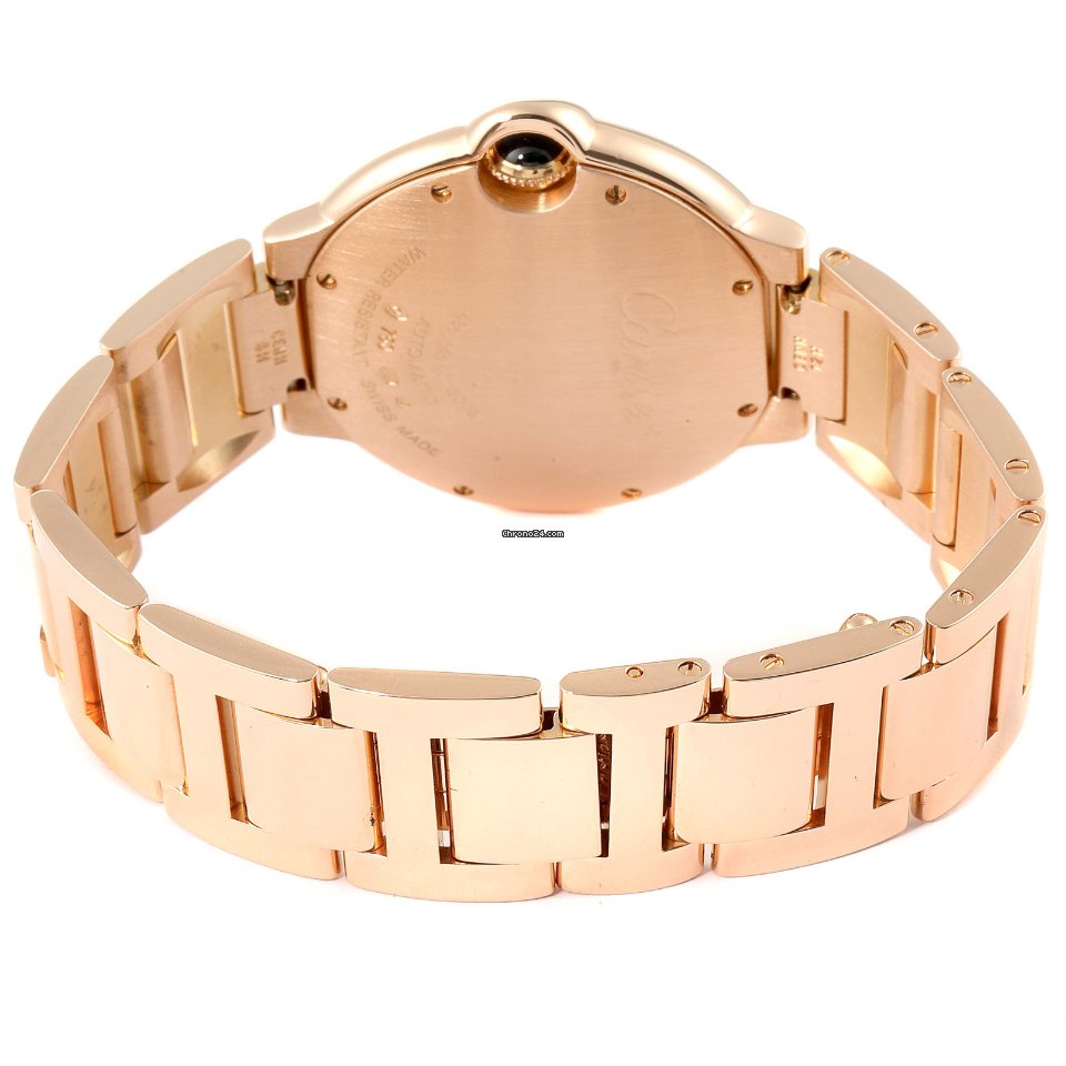 IMG_9081 Cartier Ballon Bleu 36mm Womens watch Automatic Rose gold WGBB0043 Replica 8