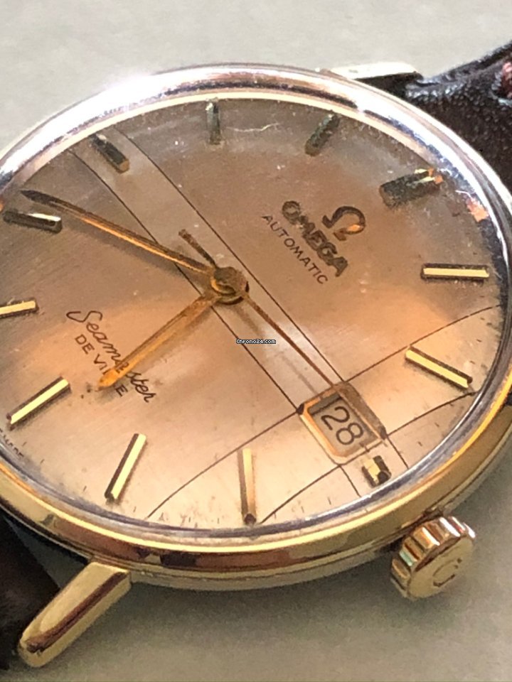 IMG_9081 Omega Seamaster DeVille Mens watch Unisex Automatic Gold Steel 14910 Replica 8