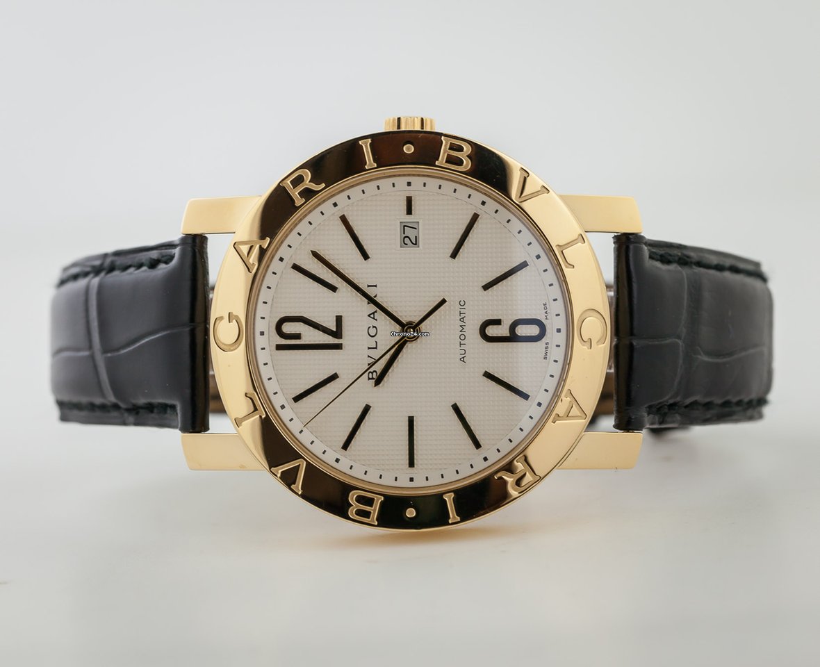 IMG_9081 Bulgari Bulgari Mens watch Unisex Automatic Yellow gold BB42GL Replica 8