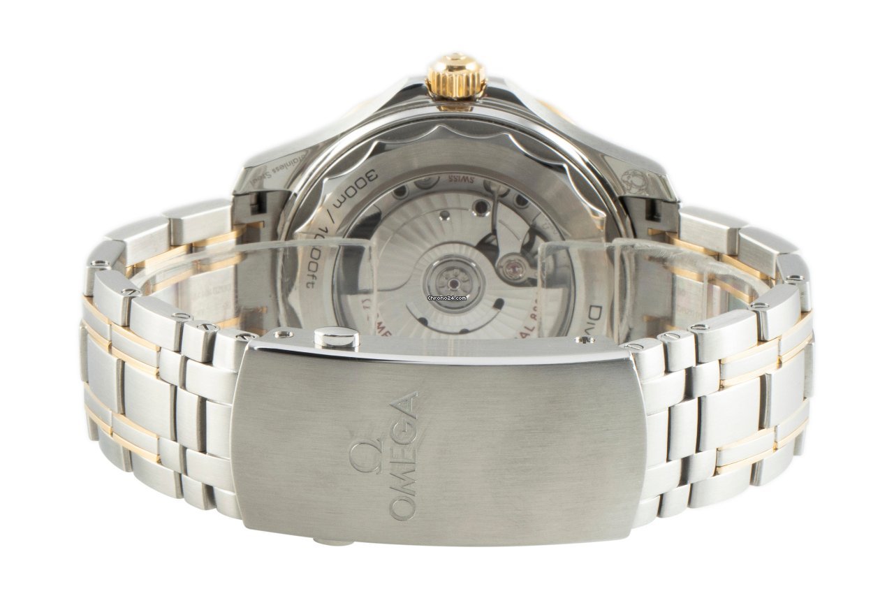 IMG_9081 Omega Seamaster Diver 300 M Mens watch Unisex Automatic Gold Steel 210.22.42.20.01.001 Replica 8