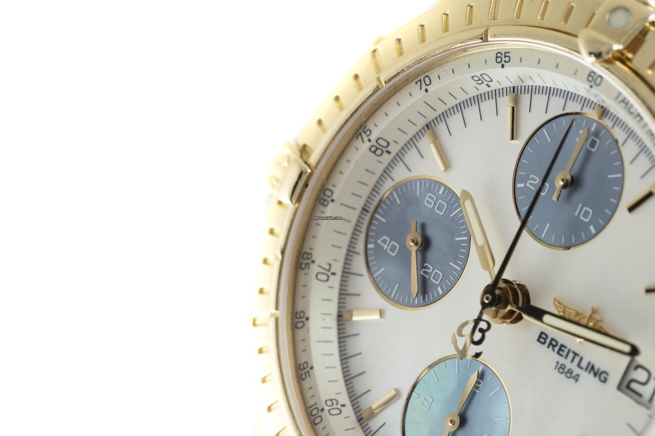 IMG_9081 Breitling Chronomat Mens watch Unisex Automatic Yellow gold K13050.1 Replica 8