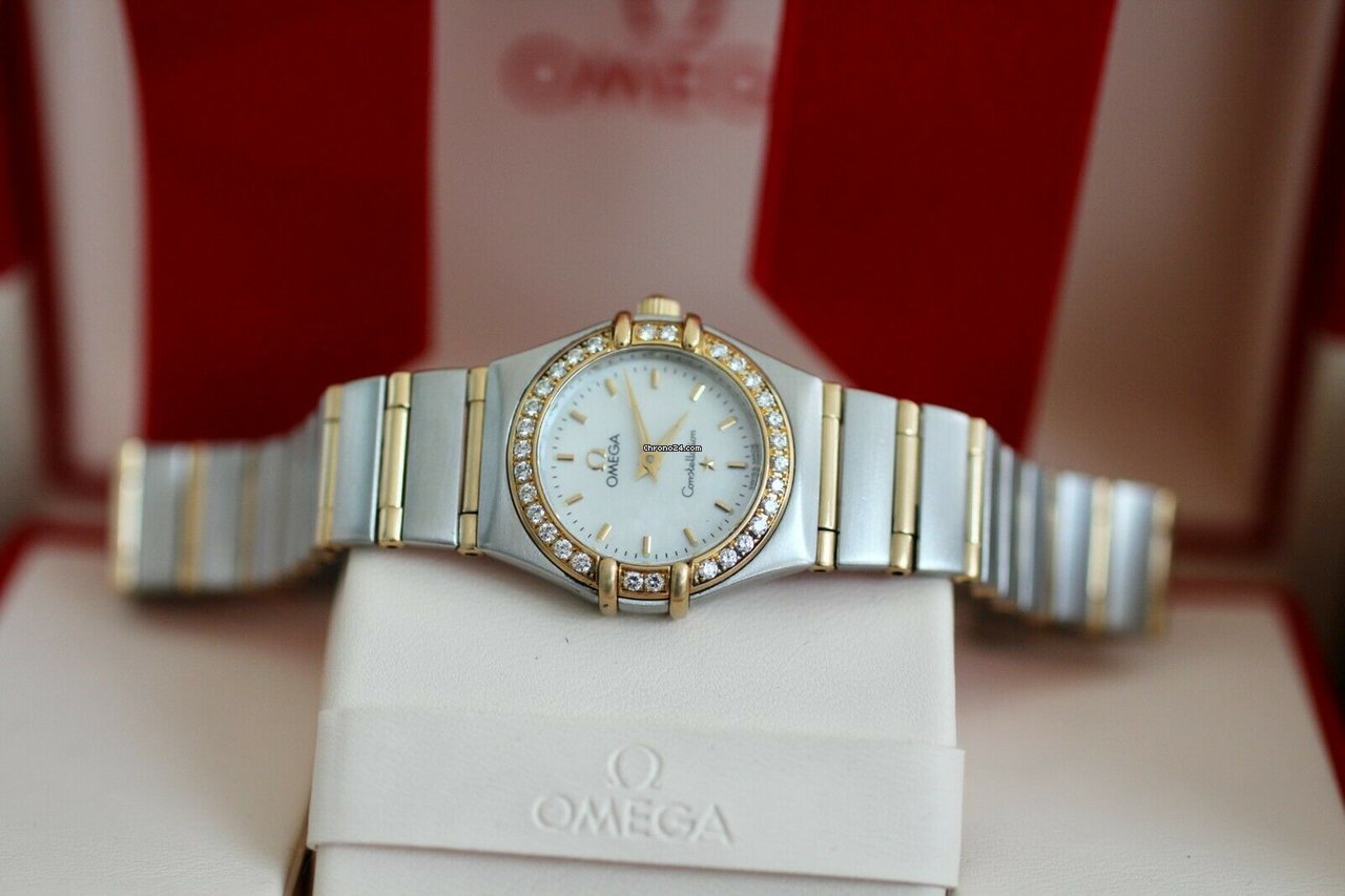 IMG_9081 Omega Constellation Womens watch Quartz Gold Steel 1267.70.00 Replica 8