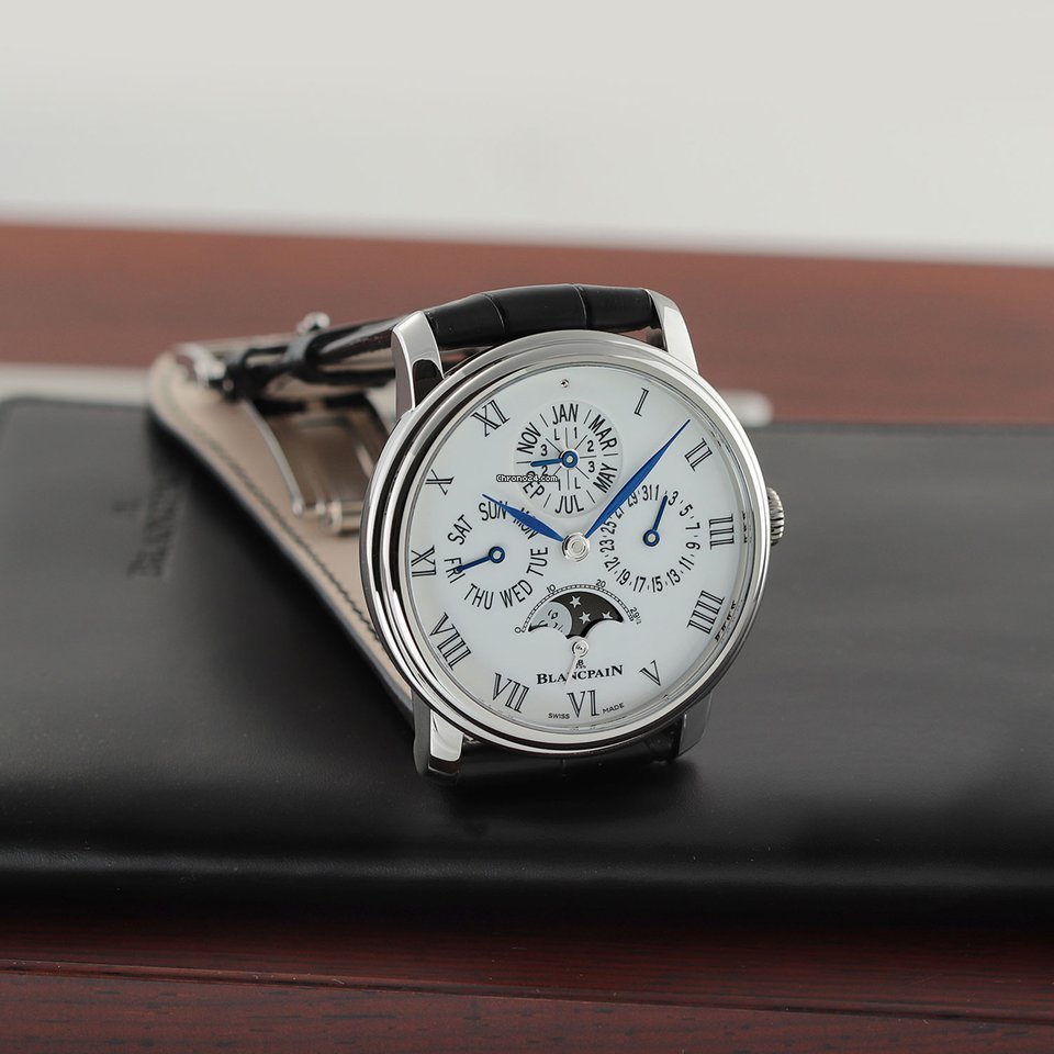 IMG_9081 Blancpain Villeret Mens watch Unisex Automatic Platinum 6659-3431-55b Replica 8