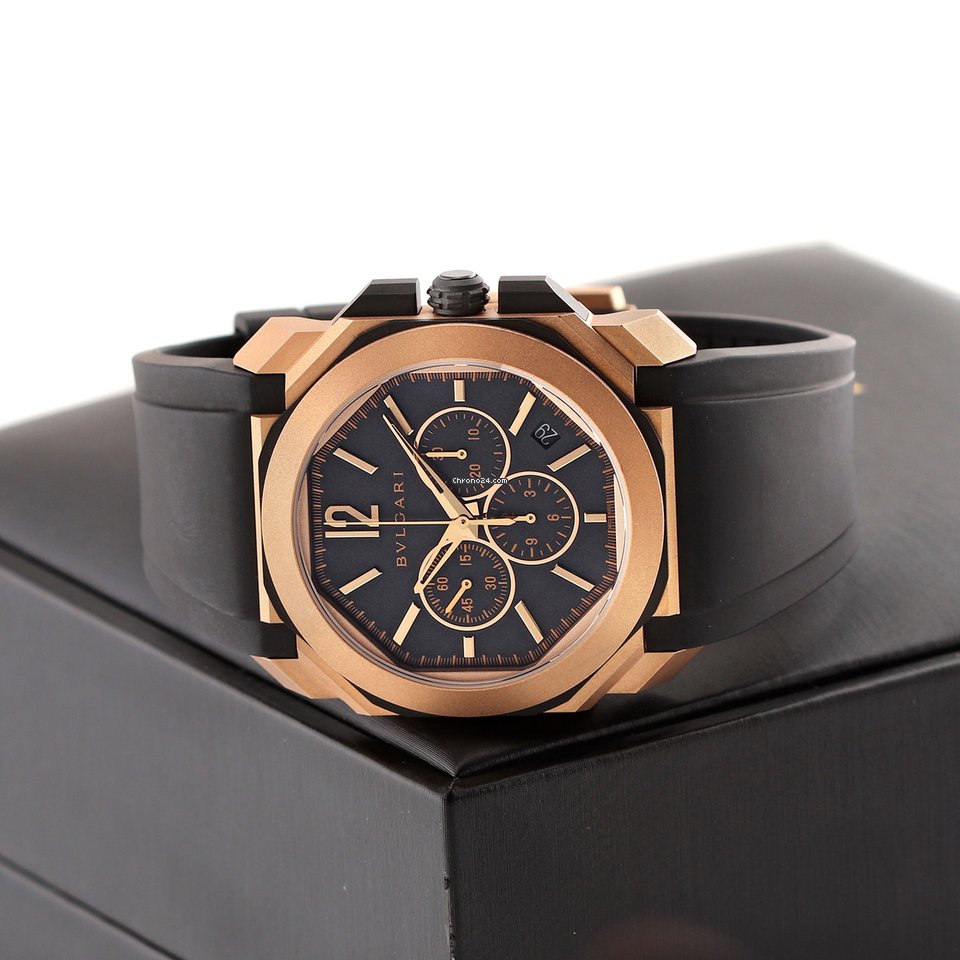 IMG_9081 Bulgari Octo Mens watch Unisex Automatic Rose gold 103204 Replica 8