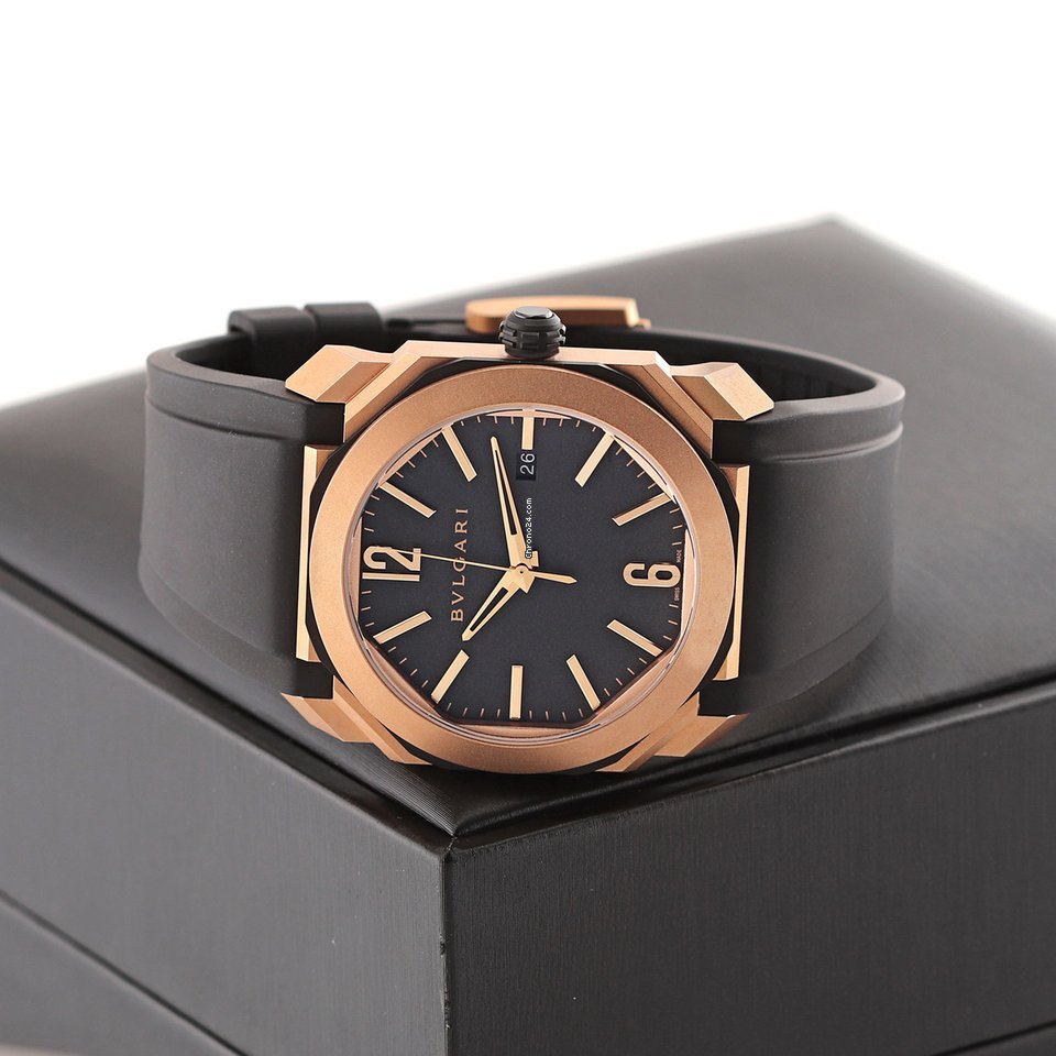 IMG_9081 Bulgari Octo Mens watch Unisex Automatic Rose gold 103203 Replica 8