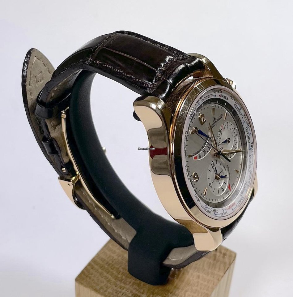 IMG_9081 Jaeger-LeCoultre Master World Geographic Mens watch Unisex Automatic Rose gold 146.2.32 Replica 8