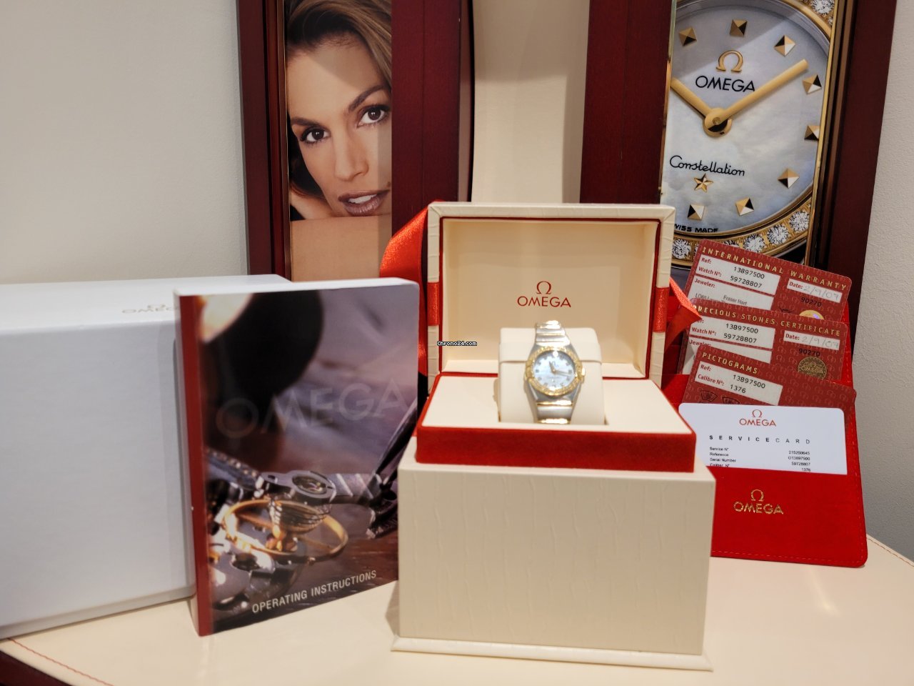 IMG_9081 Omega Constellation Womens watch Quartz Steel 13897500 Replica 8