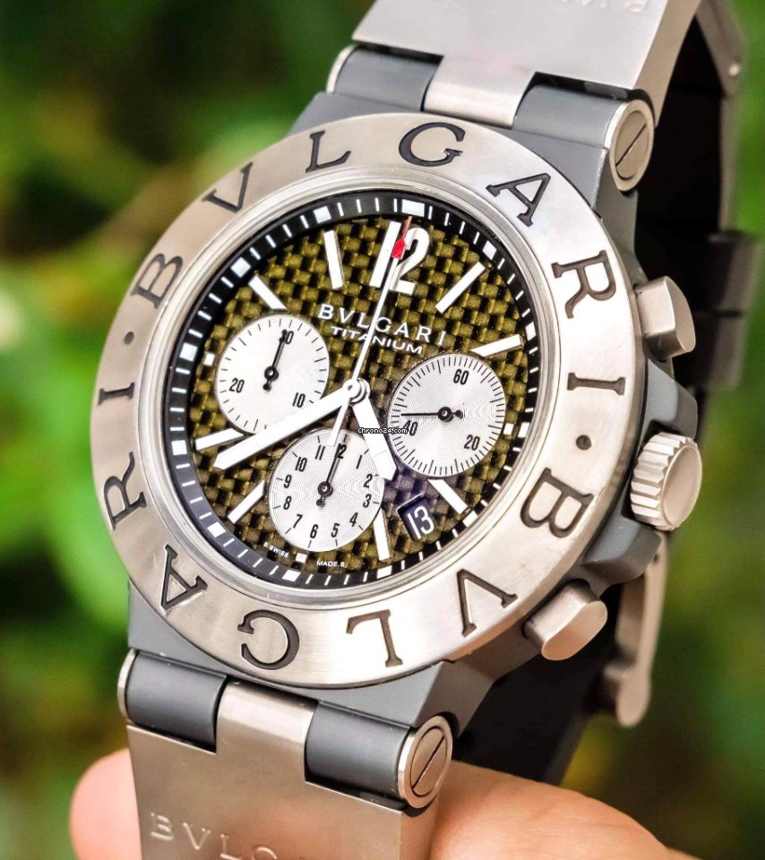 IMG_9081 Bulgari Diagono Mens watch Unisex Automatic Titanium TI 44 TA CH Replica 8