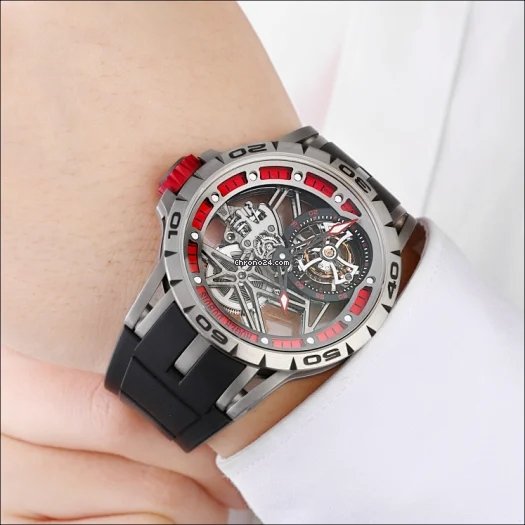 IMG_9081 Roger Dubuis Excalibur Mens watch Unisex Manual winding Titanium RDDBEX0545 Replica 8