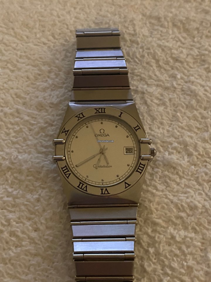 IMG_9081 Omega Constellation Quartz Mens watch Unisex Quartz Steel 53428331 Replica 8