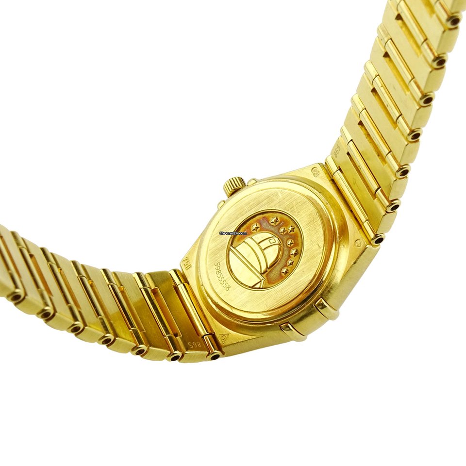 IMG_9081 Omega Constellation Womens watch Quartz Yellow gold 1162.75.00 Replica 8