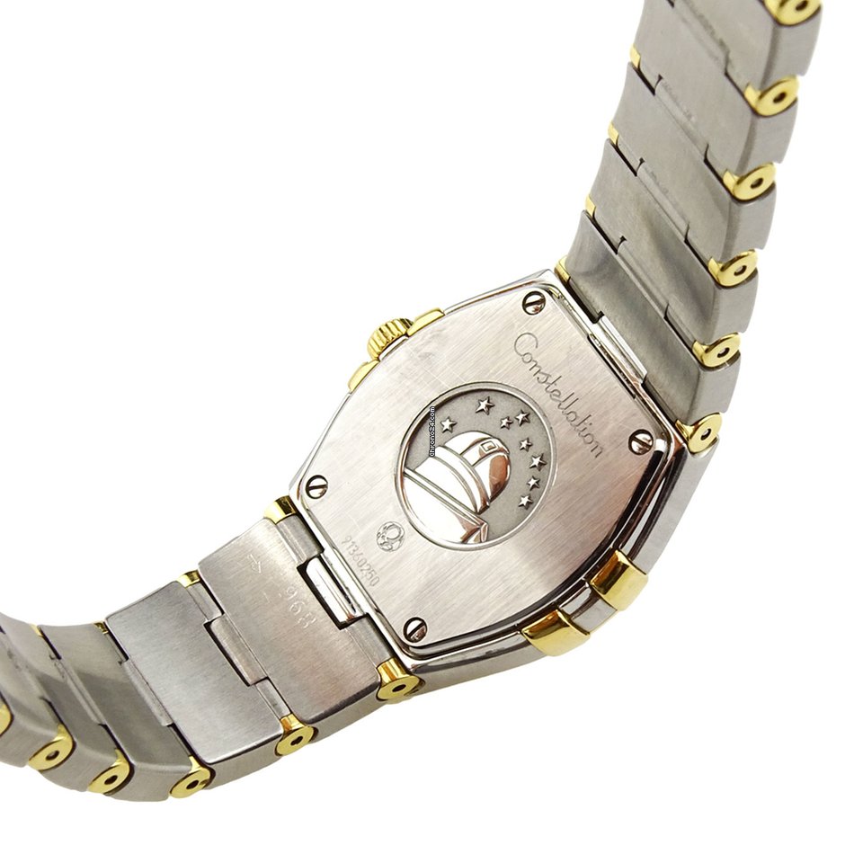 IMG_9081 Omega Constellation Quartz Womens watch Quartz Gold Steel 123.25.24.60.55.010 Replica 8
