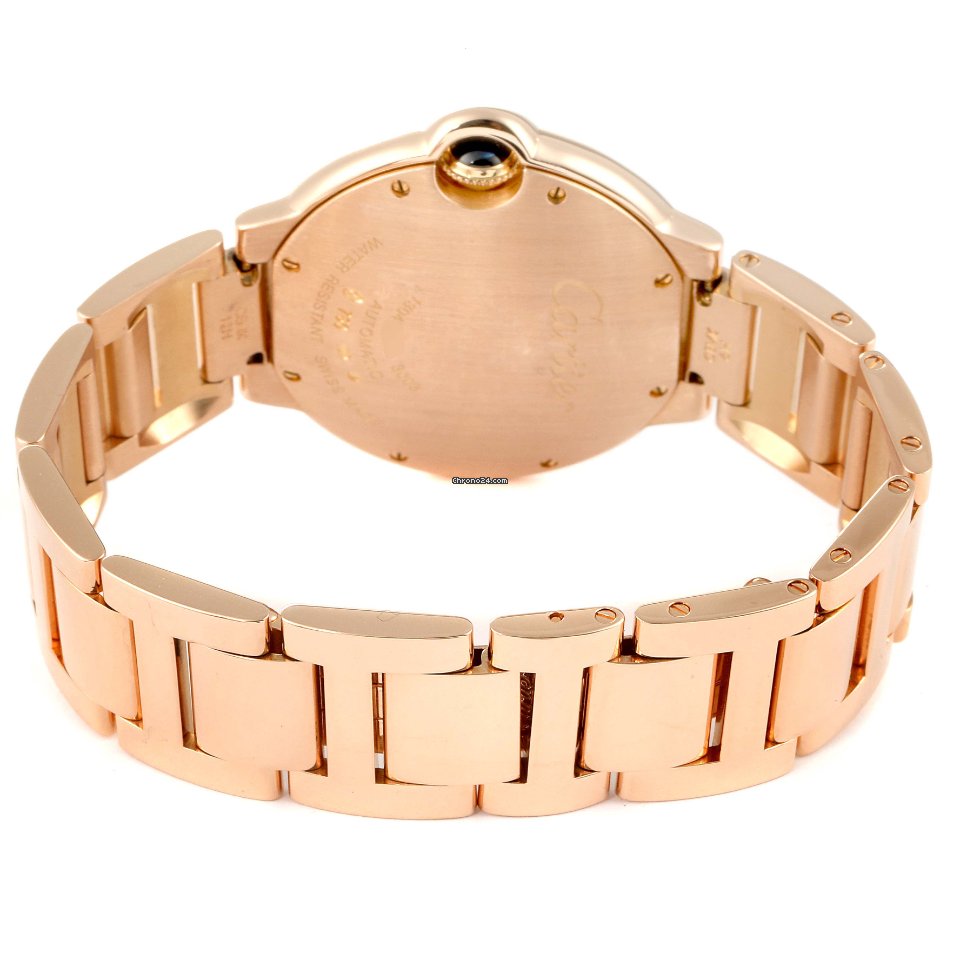 IMG_9081 Cartier Ballon Bleu 36mm Womens watch Automatic Rose gold W69004Z2 Replica 8