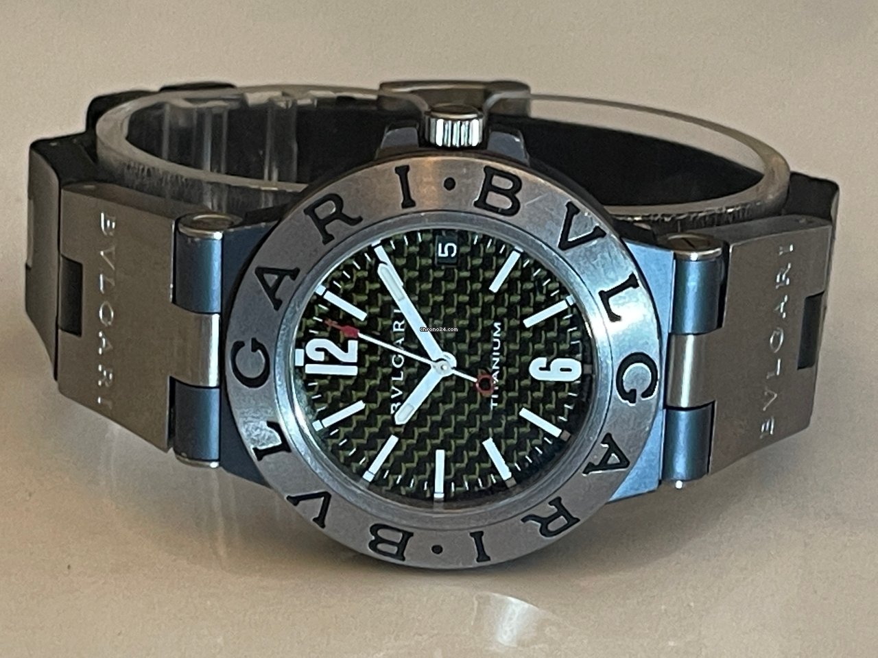 IMG_9081 Bulgari Diagono Mens watch Unisex Automatic Titanium TI 38 TA Replica 8