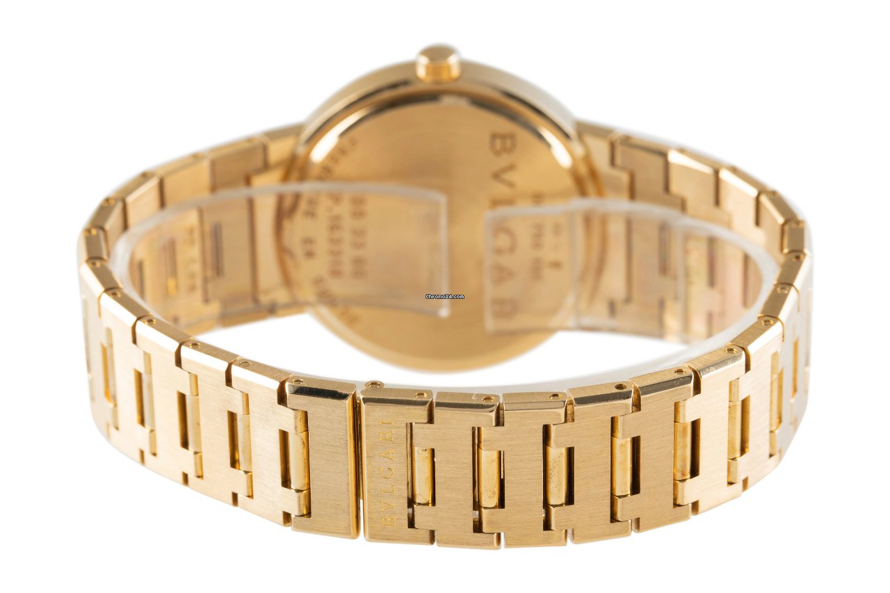 IMG_9081 Bulgari Bulgari Mens watch Unisex Quartz Yellow gold BB33GG Replica 8