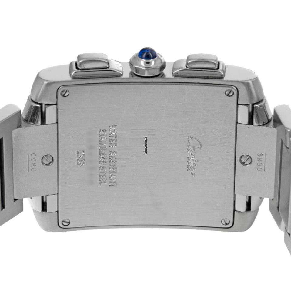 IMG_9081 Cartier Tank Francaise Mens watch Unisex Quartz Steel W51001Q3 2303 Replica 8