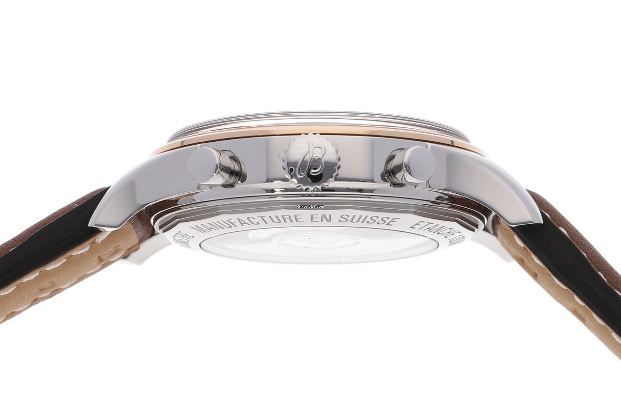 IMG_9081 Breitling Transocean Chronograph Mens watch Unisex Automatic Gold Steel UB0152 Replica 8