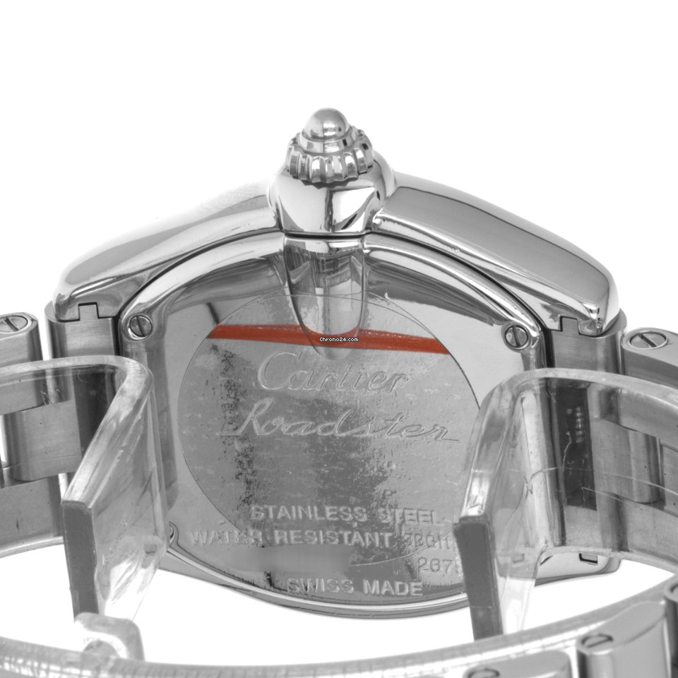 IMG_9081 Cartier Roadster Womens watch Quartz Steel W62016V3 2675 Replica 8