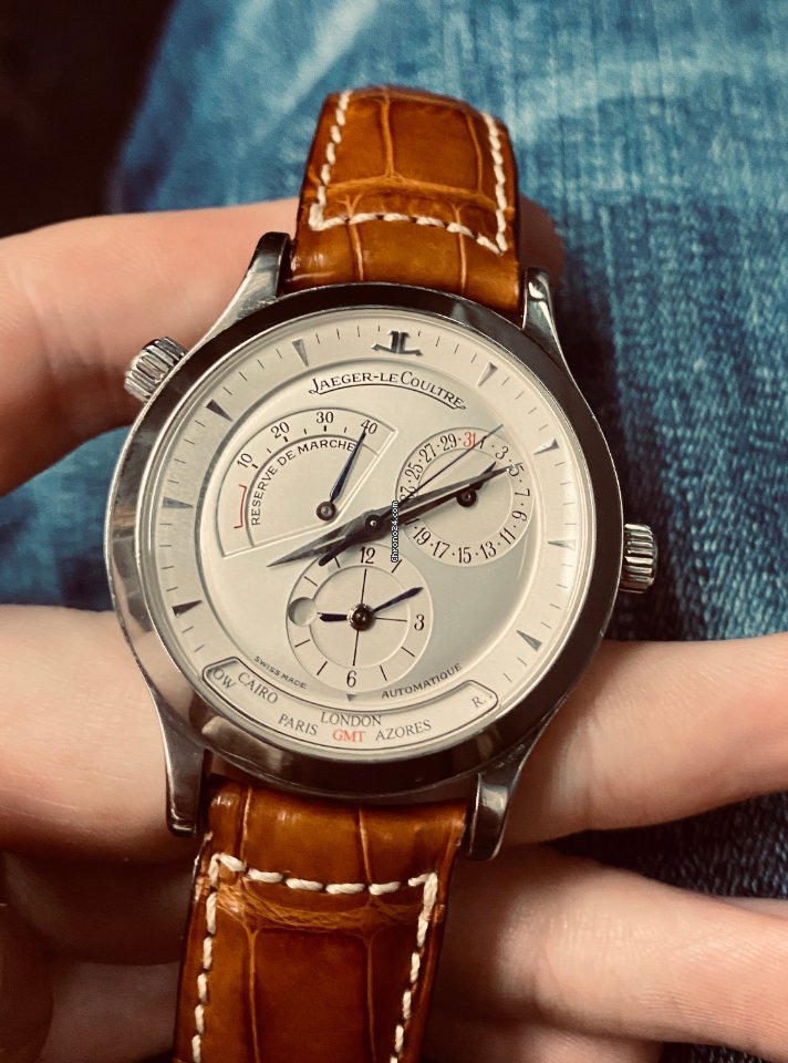 IMG_9081 Jaeger-LeCoultre Master Geographic Mens watch Unisex Automatic Steel 142.8.92 Replica 8