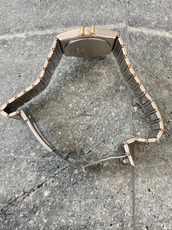 IMG_9081 Omega Constellation Mens watch Unisex Quartz Gold Steel 1448 431 Replica 8