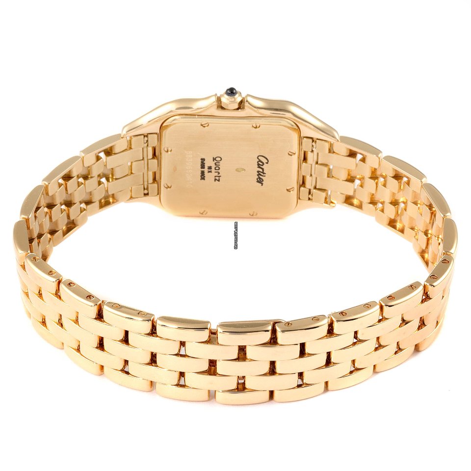 IMG_9081 Cartier Panthere Mens watch Unisex Quartz Yellow gold W25014B9 Replica 8