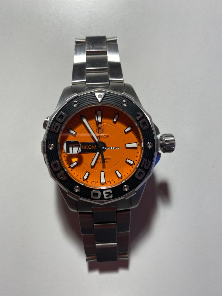 IMG_9081 TAG Heuer Aquaracer 500M Mens watch Unisex Quartz Steel WAJ 1113 Replica 8