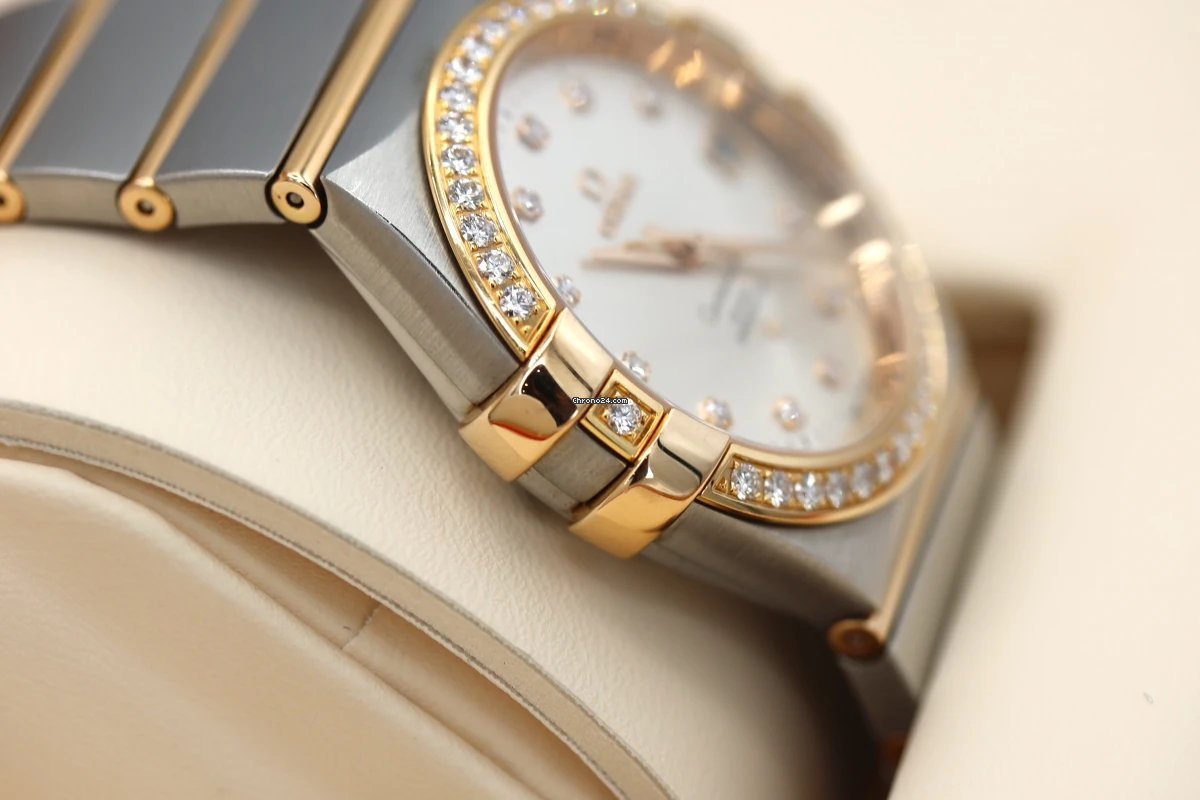 IMG_9081 Omega Constellation Ladies Mens watch Unisex Automatic Gold Steel 123.25.35.20.52.001 Replica 8