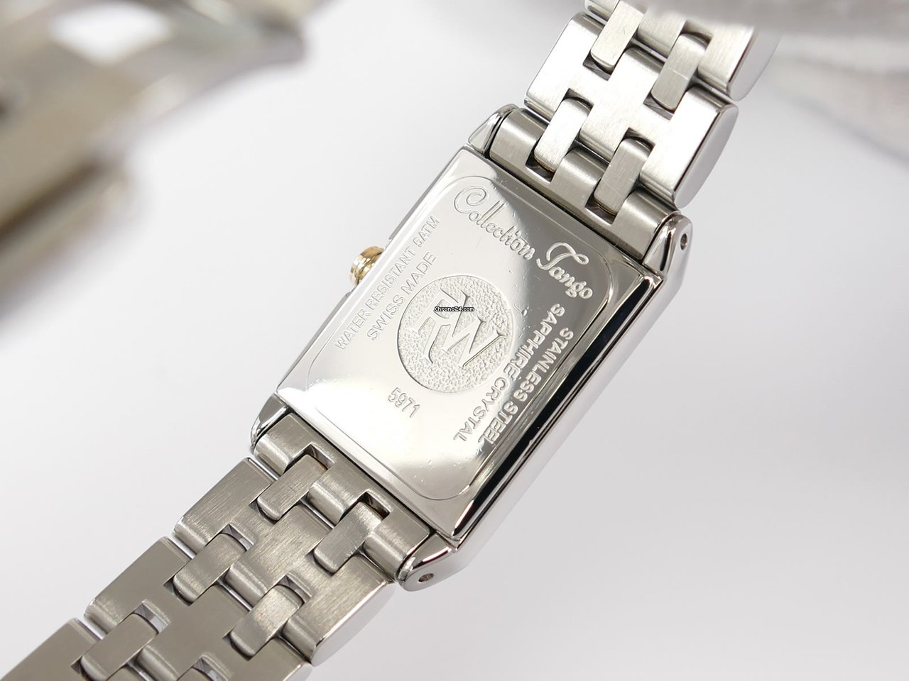 IMG_9081 Raymond Weil Tango Womens watch Quartz Gold Steel 5971-STP-00308 Replica 8