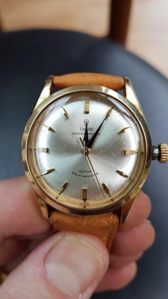 IMG_9081 Tudor Oyster Prince Mens watch Unisex Automatic Yellow gold 7965 Replica 8