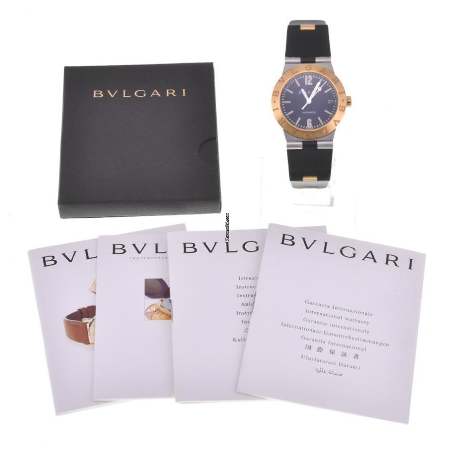 IMG_9081 Bulgari Diagono Mens watch Unisex Automatic Gold Steel LC35SG Replica 8