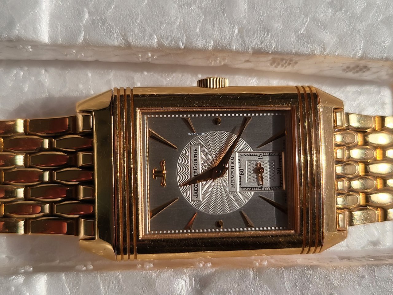 IMG_9081 Jaeger-LeCoultre Reverso Mens watch Unisex Manual winding Red gold 270.2.62 Replica 8