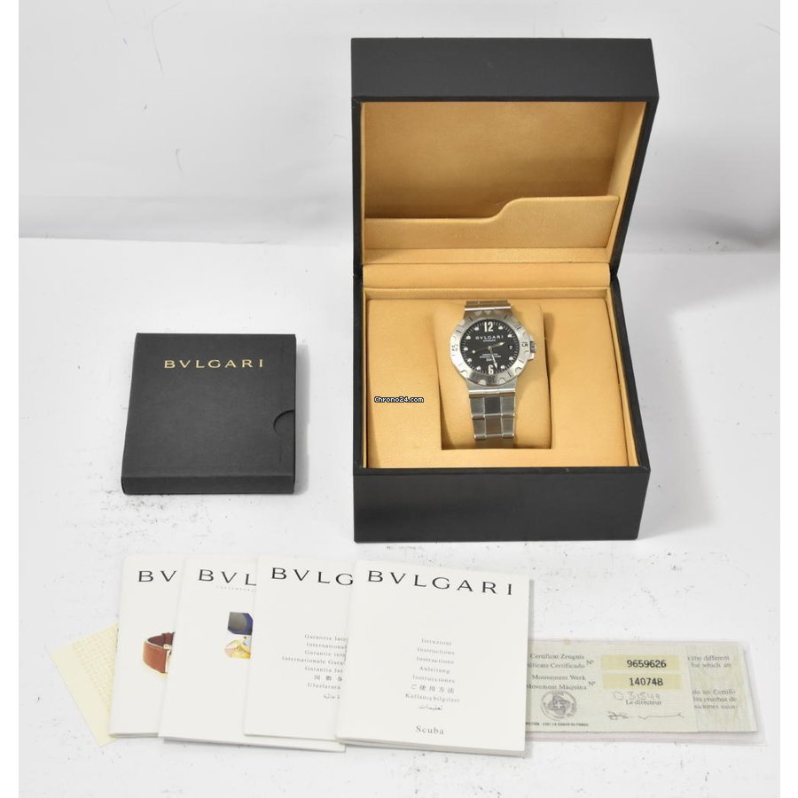IMG_9081 Bulgari Diagono Mens watch Unisex Automatic Steel SD38S Replica 8