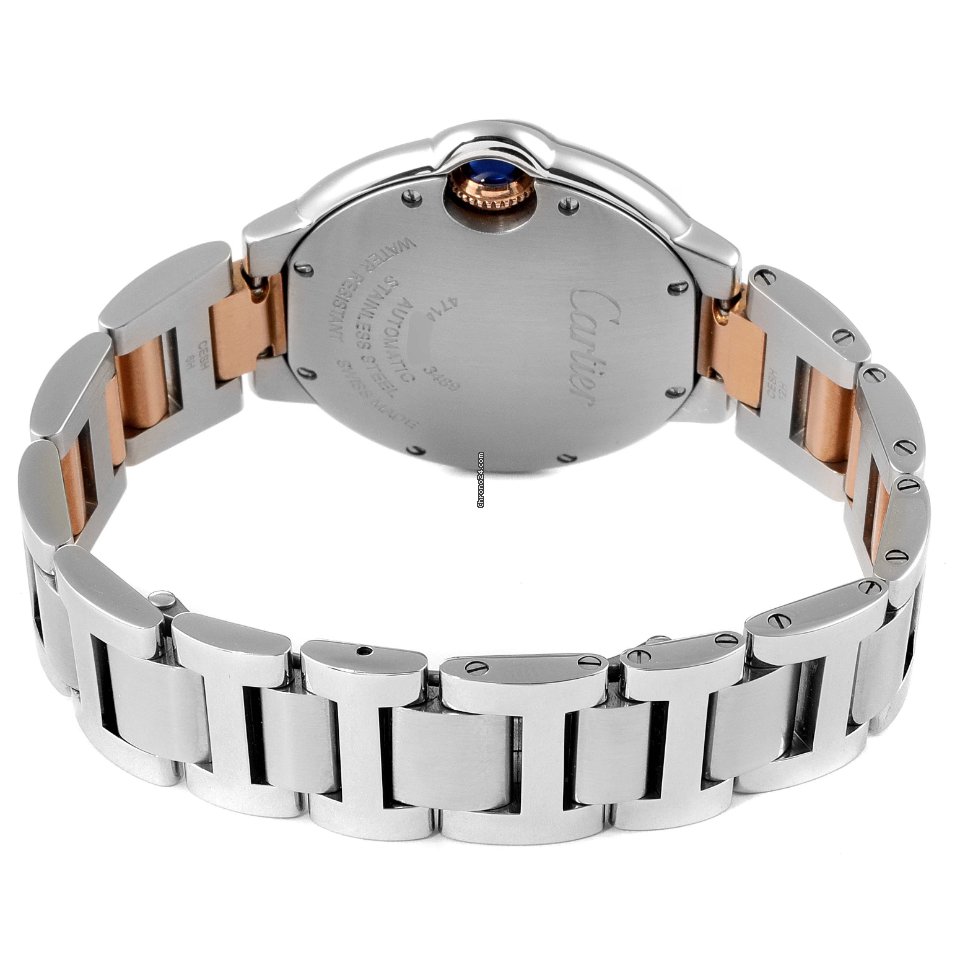 IMG_9081 Cartier Ballon Bleu 33mm Womens watch Automatic Steel W6920098 Replica 8