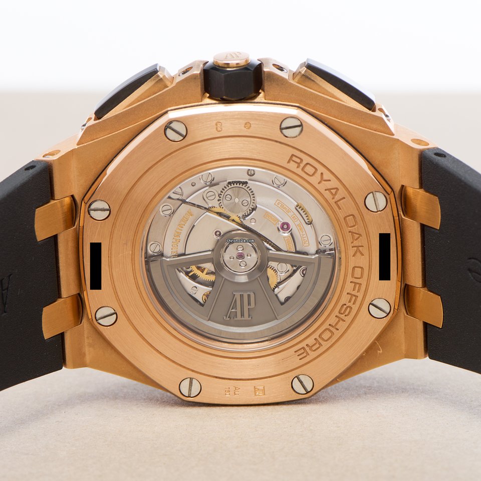 IMG_9081 Audemars Piguet Royal Oak Offshore Chronograph Mens watch Unisex Automatic Rose gold 26400RO Replica 8