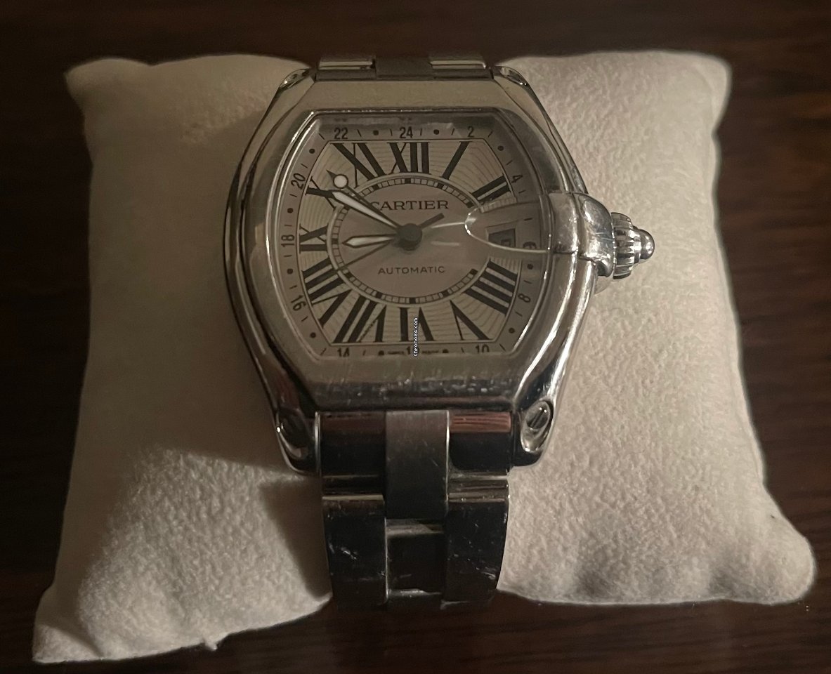 IMG_9081 Cartier Roadster Mens watch Unisex Automatic Steel W62032X6 Replica 8