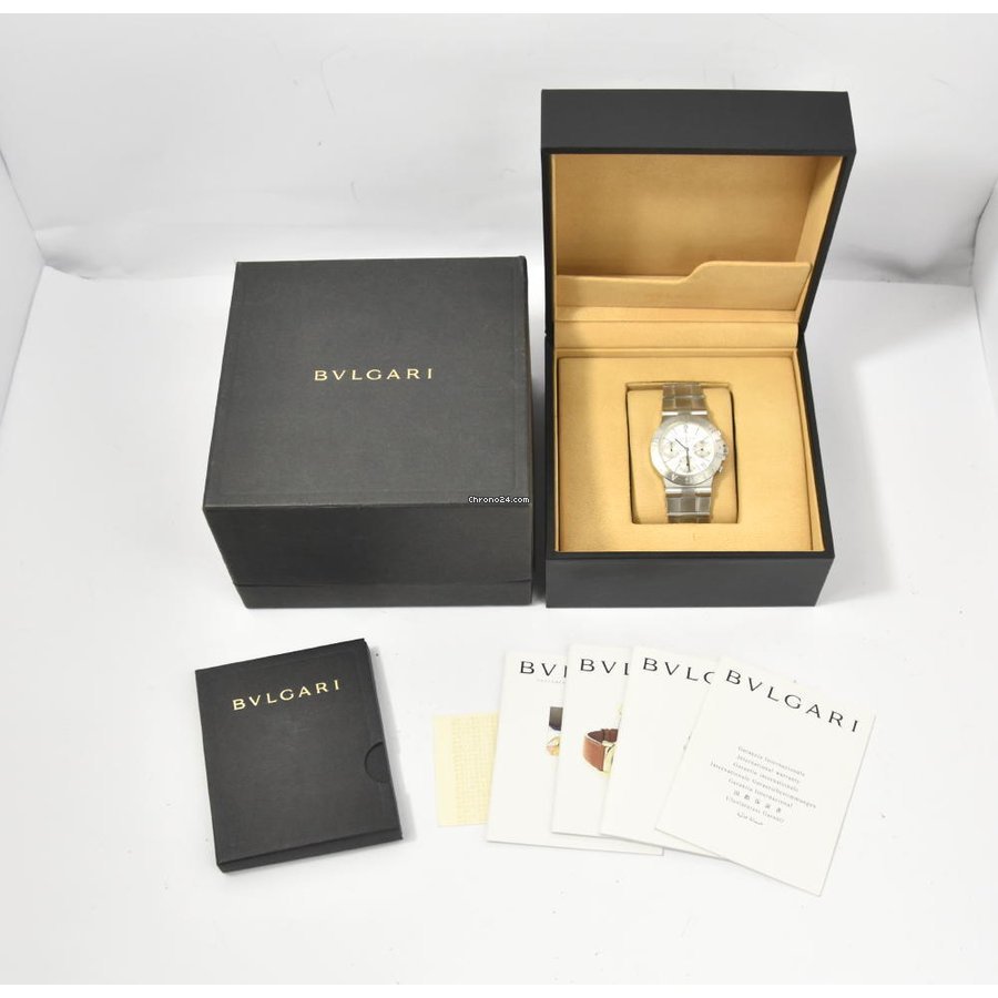IMG_9081 Bulgari Diagono Mens watch Unisex Automatic White gold CHW35G AUTO Replica 8