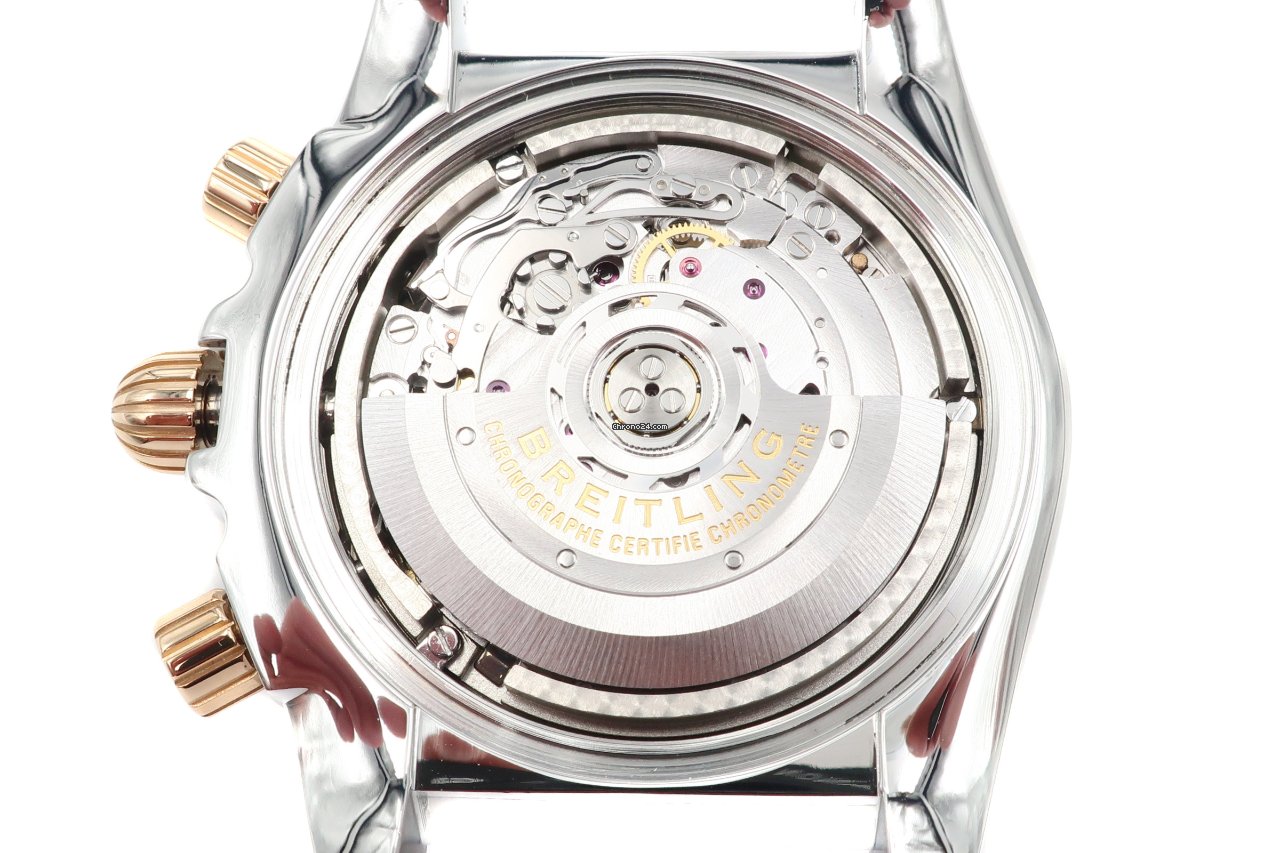 IMG_9081 Breitling Chronomat 44 Mens watch Unisex Automatic Gold Steel CB0110 Replica 8