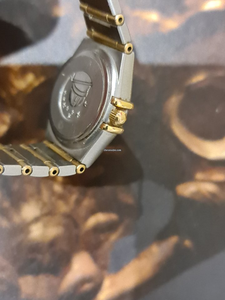 IMG_9081 Omega Constellation Ladies Womens watch Quartz Gold Steel 1202.30.00 Replica 8