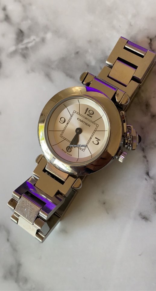 IMG_9081 Cartier Pasha Womens watch Quartz Steel W3140007 Replica 8